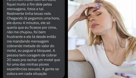 Mulher expõe homem que transou mal e cobrou por motel: “Não me chupou”