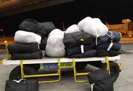 Fiscalização no aeroporto apreende R$ 270 mil em mercadorias sem nota fiscal