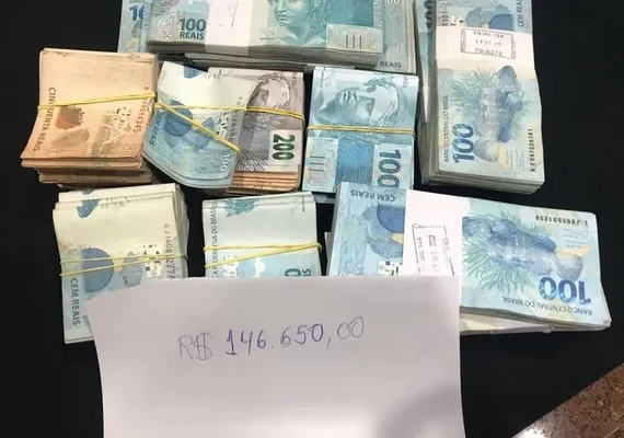 PF apreende mais de R$ 100 mil com parlamentar em hotel de AL