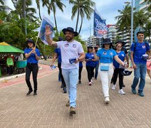 Campanha Pé no Chão do Delegado Thiago Prado chega na orla de Maceió