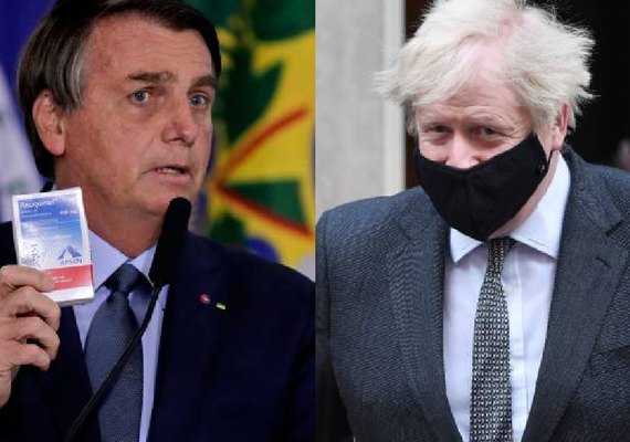 Em encontro com Bolsonaro, Boris elogia AstraZeneca e diz que já tomou as duas doses