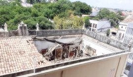 Teto do museu Pierre Chalita desabou na manhã deste sábado (29)