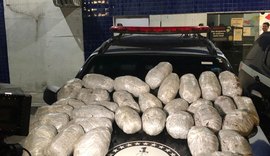 Quase 30kg de maconha são apreendidos pelo BOPE, em Messias