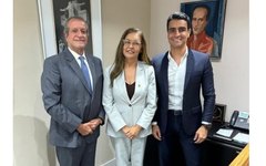 Valdemar Costa Neto, Eudócia Calas  e JHC se reuniram em Brasília