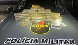 PM apreende mais de 14 quilos de drogas e prende mulher em flagrante na Levada