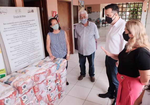 Cestas nutricionais são entregues a entidades socioassistenciais em AL