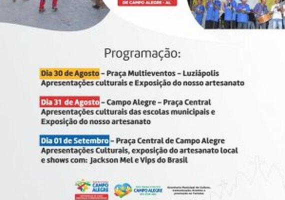 Começa nesta quinta-feira a VI Mostra Arte Cultural de Campo Alegre