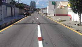 Sinalização horizontal em ruas da Jatiúca recebem requalificação