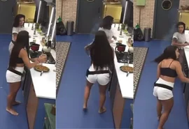 ' A Fazenda 13': Marina Ferrari coloca fogo em seu cabelo