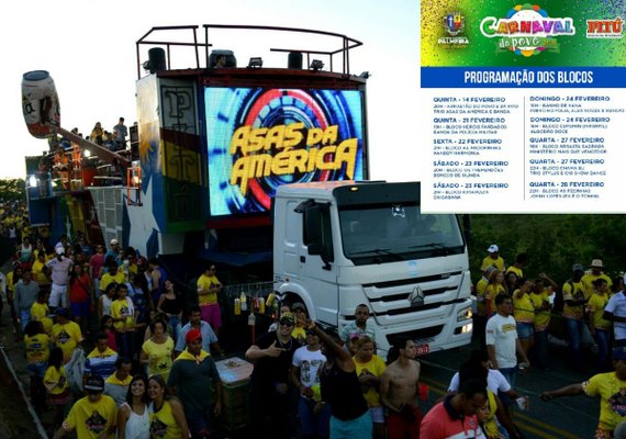 Com apoio da Pitú Palmeira dos Índios abre seu Carnaval nesta 5ª-feira