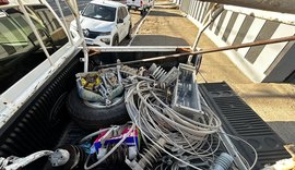 Homem é preso com materiais de energia furtados em Arapiraca