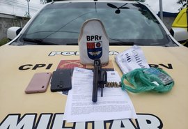 PM apreende cinco armas de fogo e drogas em ações distintas em AL