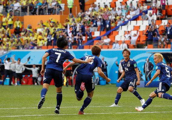 Com um a mais, Japão vence a Colômbia pelo Grupo H