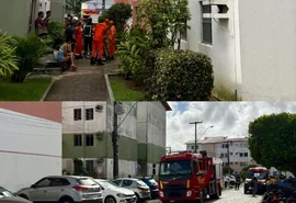 Incêndio mobiliza Bombeiros em condomínio no Antares, em Maceió