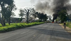 Manifestação contra falta de água continua nesta quinta-feira (22) em Rio Largo