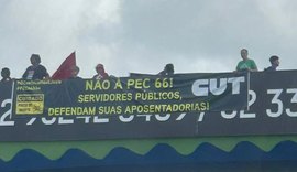 PEC 66: servidores públicos protestam em Maceió contra reforma da previdência