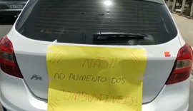 Motoristas de aplicativo protestam contra aumento de combustível em Arapiraca