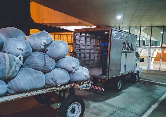 Sefaz Alagoas retém mercadorias sem nota fiscal no Aeroporto de Maceió