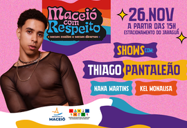 Com show de Thiago Pantaleão, Prefeitura lança programa Maceió com Respeito neste domingo (26)