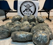 Polícia apreende mais de 20 kg de maconha em Maceió