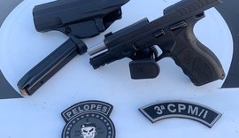 PM prende autor de feminicídio e apreende três armas em ações na capital e no interior de AL