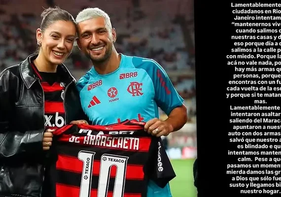 Esposa de Arrascaeta relata tentativa de assalto após jogo no Maracanã