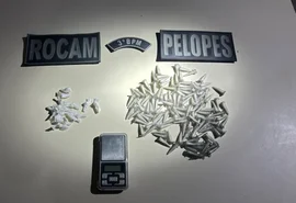 Adolescente de 16 anos é apreendido com mais de 100 pinos de cocaína