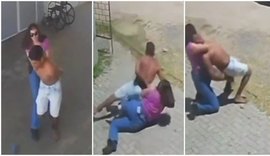 Vídeo: Sozinha, policial civil imobiliza homem preso que tentava fugir de UPA no Ceará