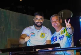 Caravana da direita reúne Cabo Bebeto e Fábio Costa na Ponta da Terra