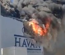 Incêndio de grande proporção atinge loja da Havan; veja o vídeo