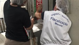 Vigilância Sanitária interdita padaria na Ponta Verde e apreende mais de 1.000kg em alimentos