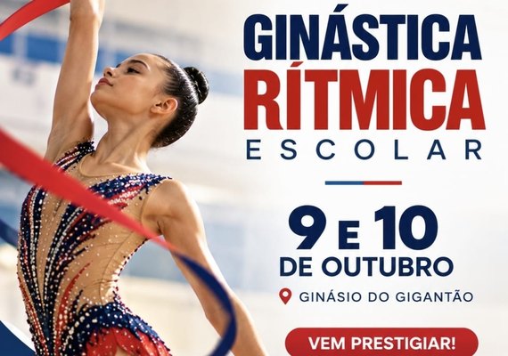 Campeonato Escolar de Ginástica Rítmica movimenta o Gigantão nesta sexta e sábado