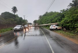 Mais um acidente de trânsito é registrado em Alagoas após chuvas