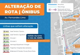 Obras mudam itinerário de ônibus no bairro Gruta de Lourdes