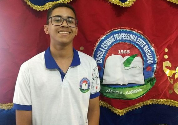 Estudante alagoano vence concurso de redação do Programa Jovem Senador