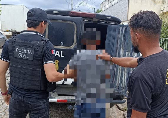 Polícia Civil prende suspeito de estupro de vulnerável, lesão corporal, extorsão e divulgação de nudez, em Maravilha-AL