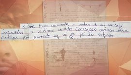 Carta achada com Lázaro indica detalhes de chacina de família