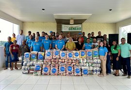 Com foco na interiorização, Alagoas Sem Fome doa uma tonelada de alimentos em Campo Alegre