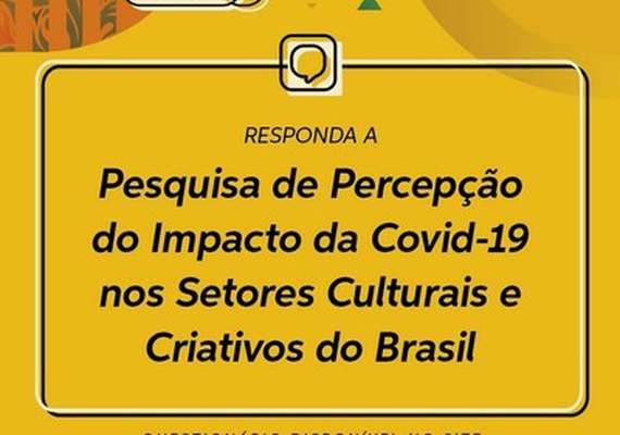 Secult apoia pesquisa sobre Impactos da Covid-19 nos Setores Culturais do Brasil
