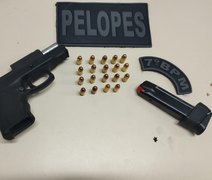 Polícia Militar apreende pistolas e prende dois homens em ações no interior de Alagoas