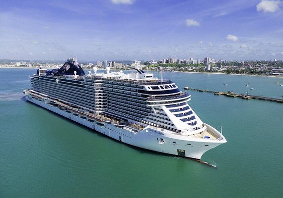 Primeiro navio da temporada de cruzeiros chega a Alagoas neste sábado