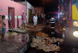 Fábrica clandestina de fogos de artifício é atingida por incêndio em Arapiraca