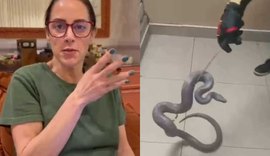 Silvia Abravanel reencontra jiboia desaparecida após cinco meses