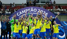 Brasil vence Argentina e conquista 12º título da Copa América de Futsal