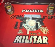 Polícia apreende armas, drogas e dinheiro em ações no interior de Alagoas