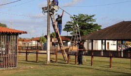 Estandes começam a ser montados no Parque da Pecuária