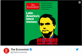Bolsonaro vira capa da Economist: 'A última ameaça da América Latina'