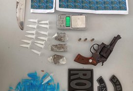 PM apreende armas e drogas na Região Metropolitana de Maceió e no Agreste