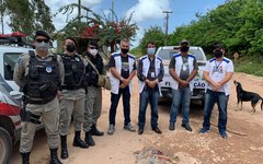 Ação contou com o apoio da Polícia Militar