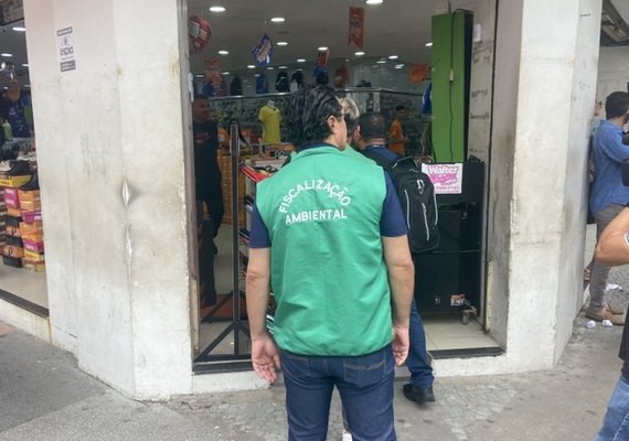 Iplam notifica comércios com caixas de som irregulares no Centro